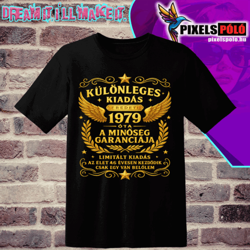 Különleges kiadás eredeti 1979 óta arany(általatok kért évszámmal készítjük)