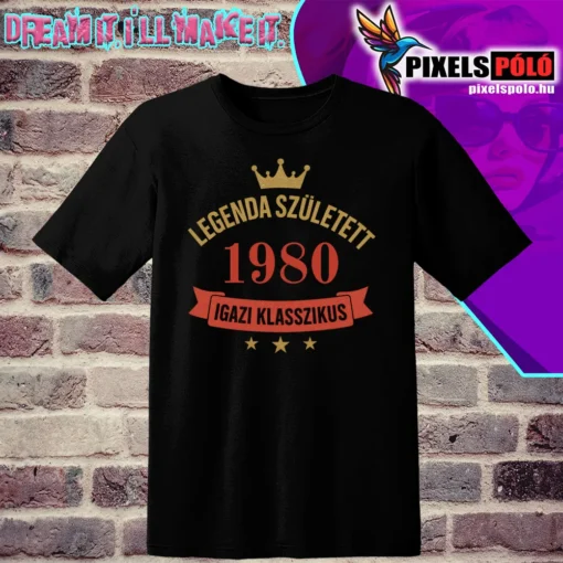 Legenda született (általatok kért évszámmal) korona grafikával
