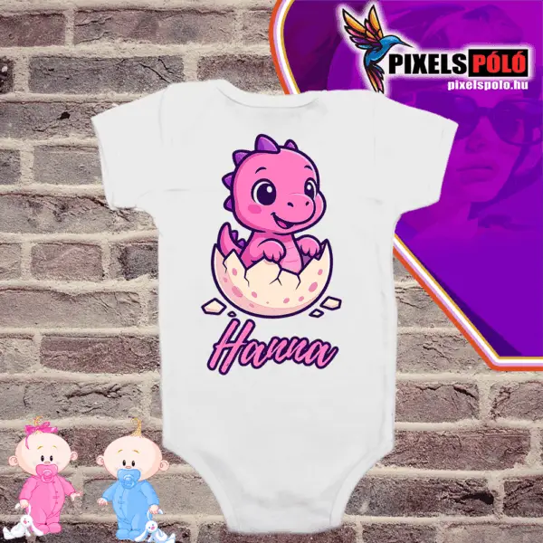 Általatok kért névvel Baby dinó kislány