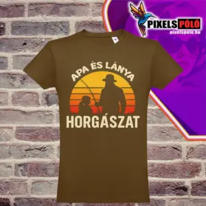 Apa és lánya horgászat póló