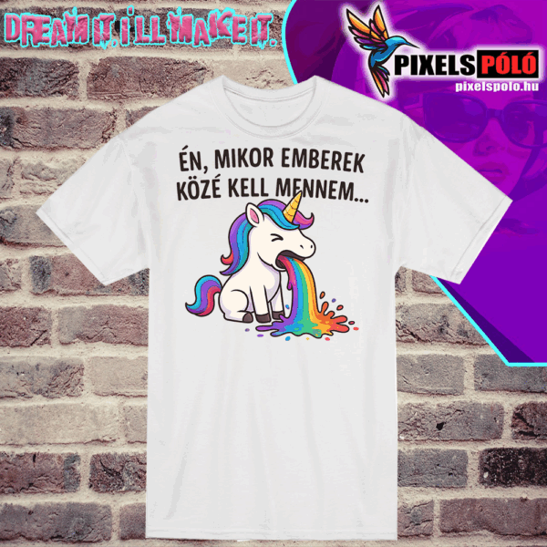 Én, amikor emberek közé kell mennem
