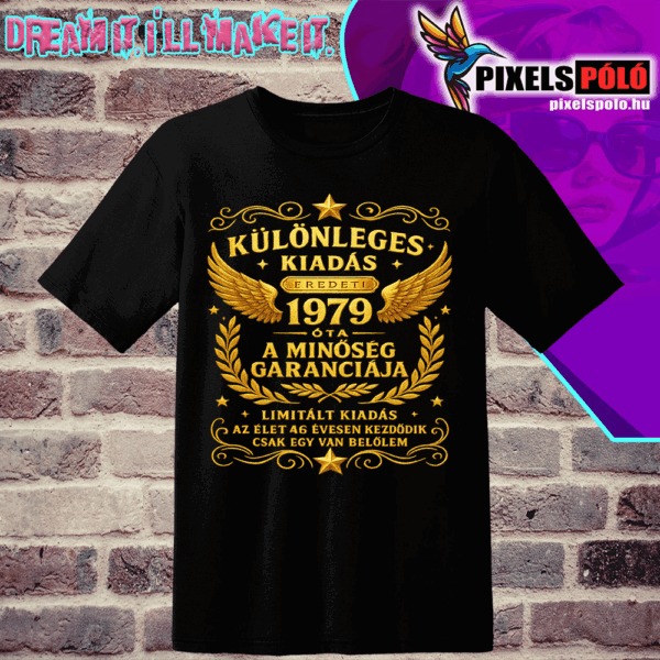 Különleges kiadás eredeti 1979 óta arany(általatok kért évszámmal készítjük)