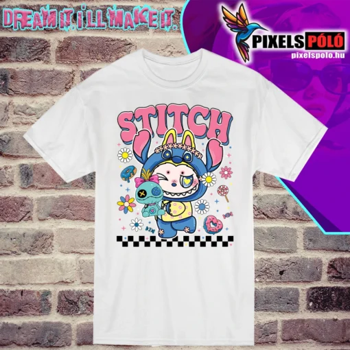 Labubu Stitch póló – Labubu Stitch jelmezben