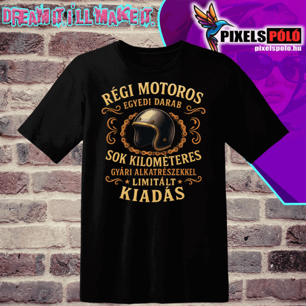 Régi motoros egyedi darab