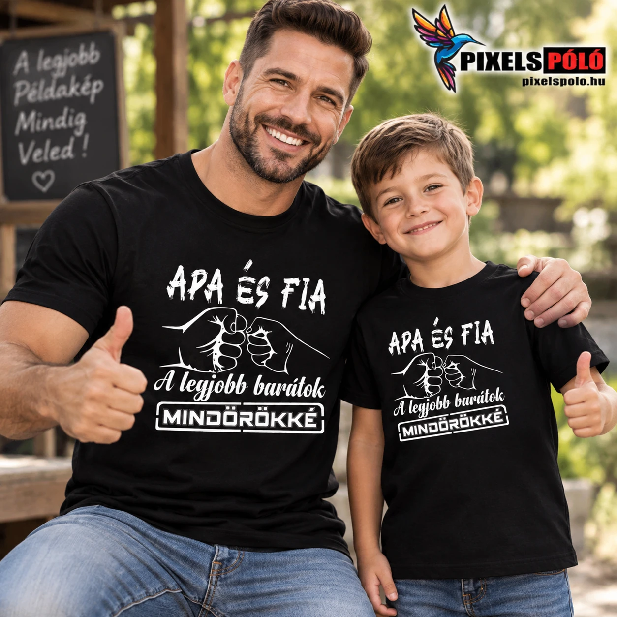 Apa és fia a legjobb barátok mindörökké – termékkép.