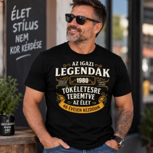 Az igazi legendák egyedi évszámos születésnapi póló vintage grafikával