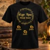 Egy Apa mind felett személyre szabható póló arany gyűrűkkel és gyerekek neveivel