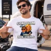 Férfi modell Gondolom nem gyalog vicces pólóban