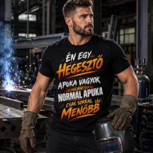 Hegesztő apuka vagyok – vicces hegesztő apuka póló