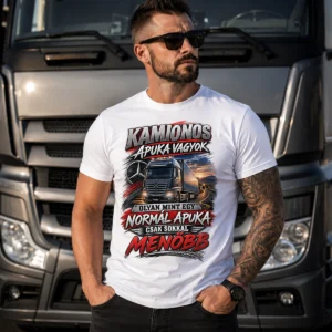 Kamionos apuka vagyok – vicces kamionos apuka póló