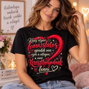 Keresztlány póló Varázslatos ajándék vagy nekem felirattal