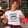 Fehér egyedi évszámos születésnapi póló Készült 1982 44 éve vagyok fantasztikus felirattal