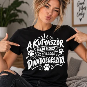 Fehér mancsos A kutyaszőr nem kosz grafika