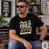 Made in 1982 retro kazettás születésnapi póló férfi modellen