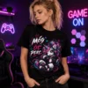 Még öt perc gamer póló kontrollerrel játszó unikornis grafikával