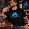 Walt Whiskey póló kék whiskey paródia grafikával