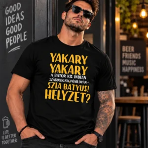 Yakary Yakary póló A bátor kis indián Szia bátyus helyzet felirattal