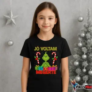 Jó voltam, megérte gyerek póló – Grinch grafikával ajándékok között – humoros karácsonyi design
