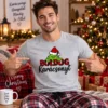 Boldog karácsonyt Grinch Póló zöld karácsonyi karakterrel és ünnepi felirattal