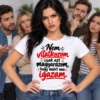 Nem vitatkozom, csak azt magyarázom, hogy miért van igazam feliratú szarkasztikus pólógrafika fekete és piros betűkkel.