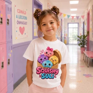 Squishy Suli – Cuki iskolakezdős lány gyerek póló