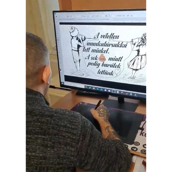 Kézzel újrarajzolt grafika