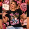 Szülinapi királynő Ma én vagyok a sztár póló pink születésnapi grafikával
